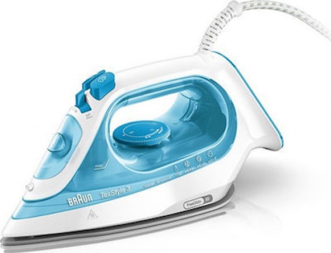Braun SI 3053 Σίδερο Ατμού 2400W με Κεραμική Πλάκα και Συνεχόμενη Παροχή 45gr/min TexStyle 3