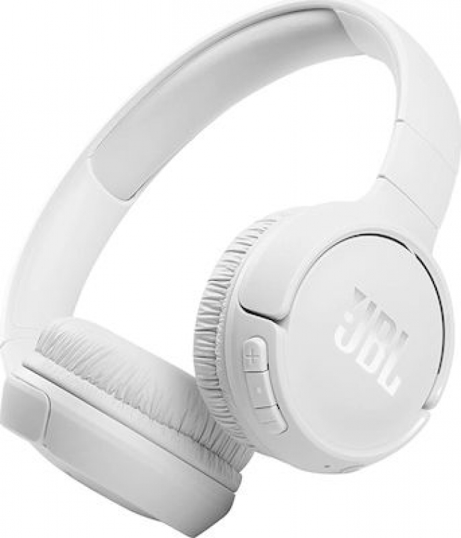 JBL Tune 510BT Ασύρματα Bluetooth On Ear Ακουστικά με 40 ώρες Λειτουργίας και Quick Charge Λευκά